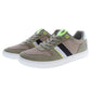 Sleek Green Sports Sneakers With Logo Detail