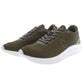 Chic Green Lace-Up Sports Sneakers