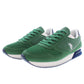 Elegant Green Lace-Up Sports Sneakers