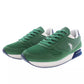 Emerald Green Lace-Up Sports Sneakers