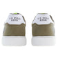 Sleek Green Sports Sneakers With Logo Detail