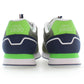 Sleek Green Sneakers with Iconic Logo Detailing