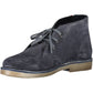 Sophisticated Blue Ankle Boots with Logo Detail
