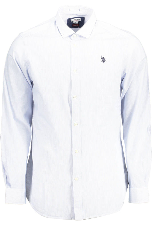 Slim Fit French Collar Embroidered Shirt