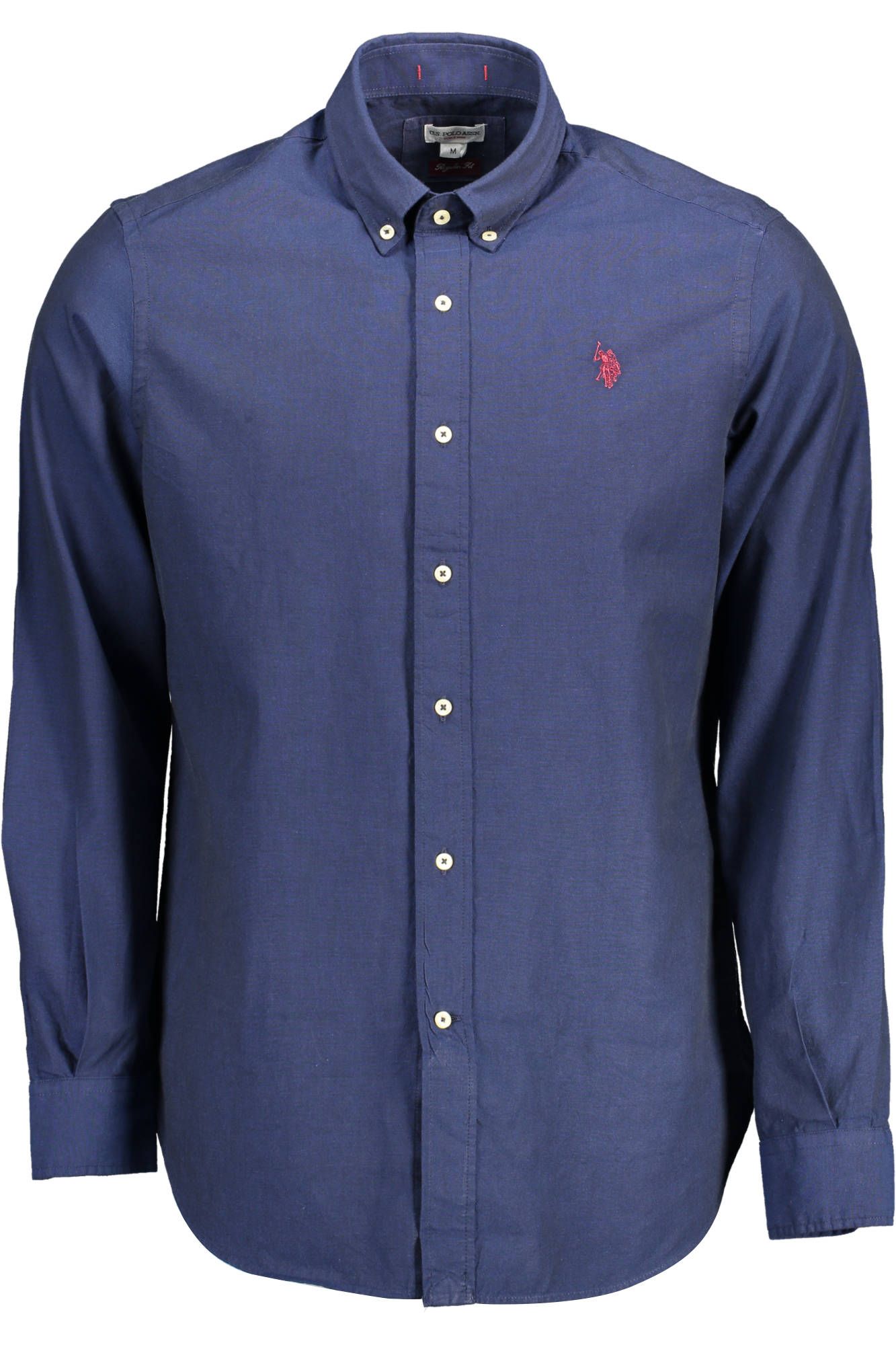 Elegant Blue Long-Sleeved Men's Shirt