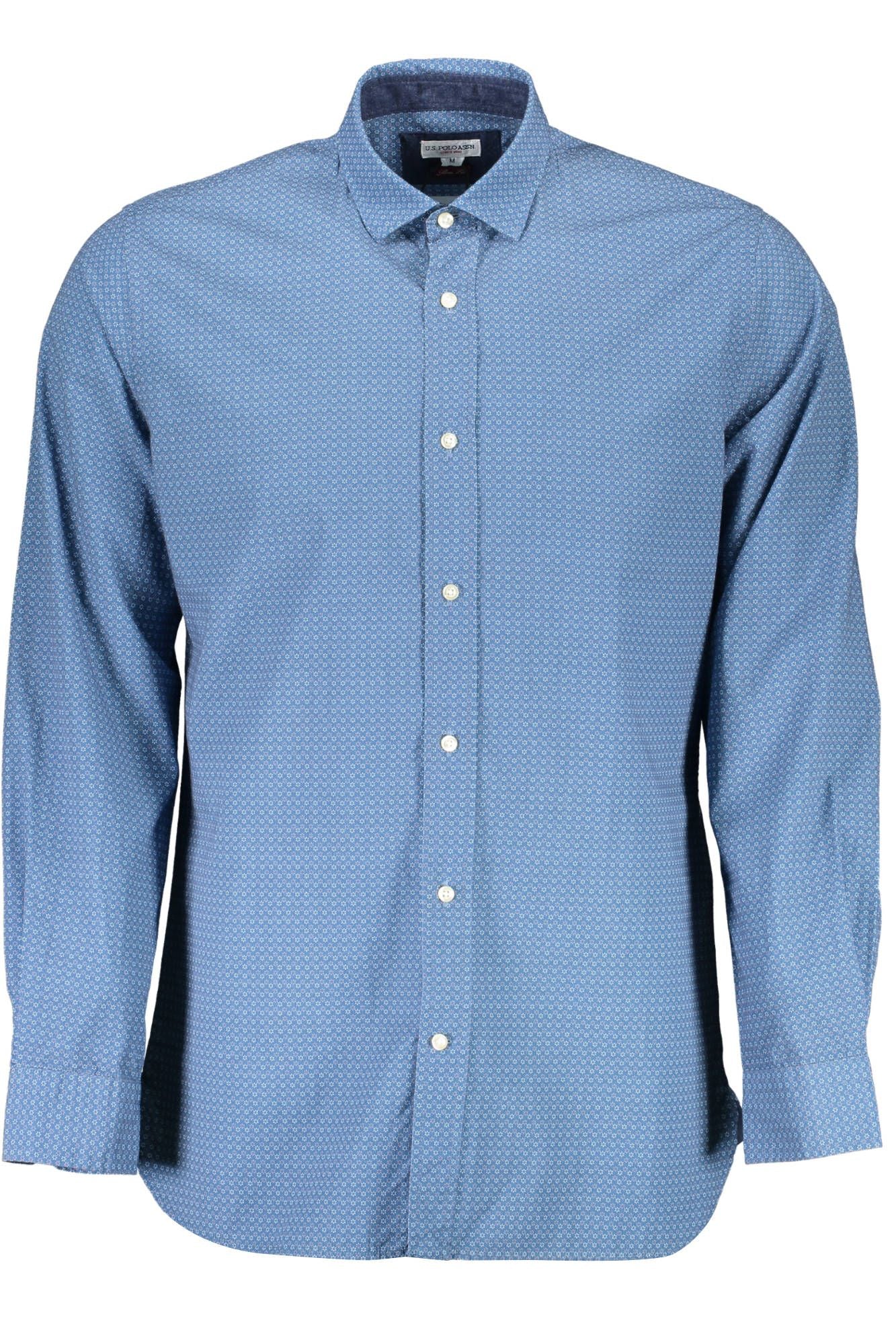 Slim Fit Italian Collar Long Sleeve Shirt