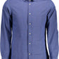 Slim Fit Cotton Dress Shirt with Embroidery