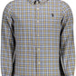 Slim Fit Button-Down Collar Shirt in Blue