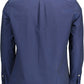 Elegant Blue Long-Sleeved Men's Shirt