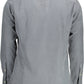 Elegant Slim Fit Blue Button-Down Shirt