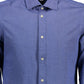 Slim Fit Cotton Dress Shirt with Embroidery