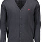 Classic V-Neck Cardigan in Blue