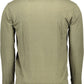Elegant Long-Sleeved Zip Cardigan in Green