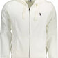 Classic White Hooded Zip Sweatshirt