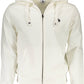 Elegant White Hooded Zip Sweatshirt