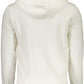 Elegant White Hooded Zip Sweatshirt