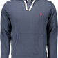 Classic Blue Hooded Sweatshirt with Logo