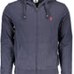 Classic Hooded Blue Sweatshirt with Zip