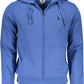 Classic Zip-Up Hooded Blue Sweatshirt
