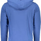 Classic Zip-Up Hooded Blue Sweatshirt