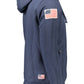 Elegant Blue Cotton Hooded Sweatshirt