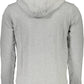Chic Zippered Hooded Sweatshirt in Gray