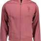 Elegant Long Sleeve Zip Sweatshirt in Purple