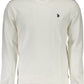 Chic White Cotton Logo Sweatshirt