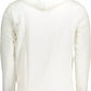 White Contrast Logo Hooded Sweater