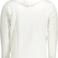 Chic White Cotton Hoodie with Contrast Detail