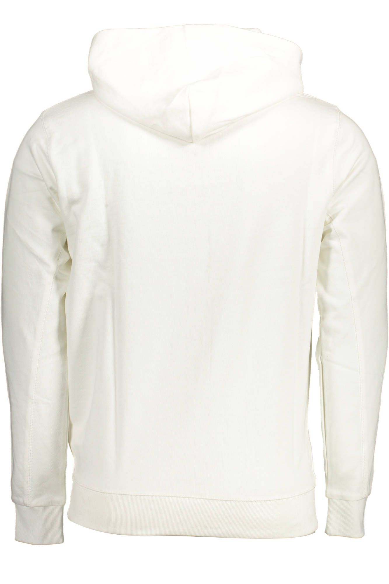 Chic White Cotton Hoodie with Contrast Detail