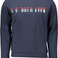 Chic Blue Cotton Sweatshirt with Logo Detail