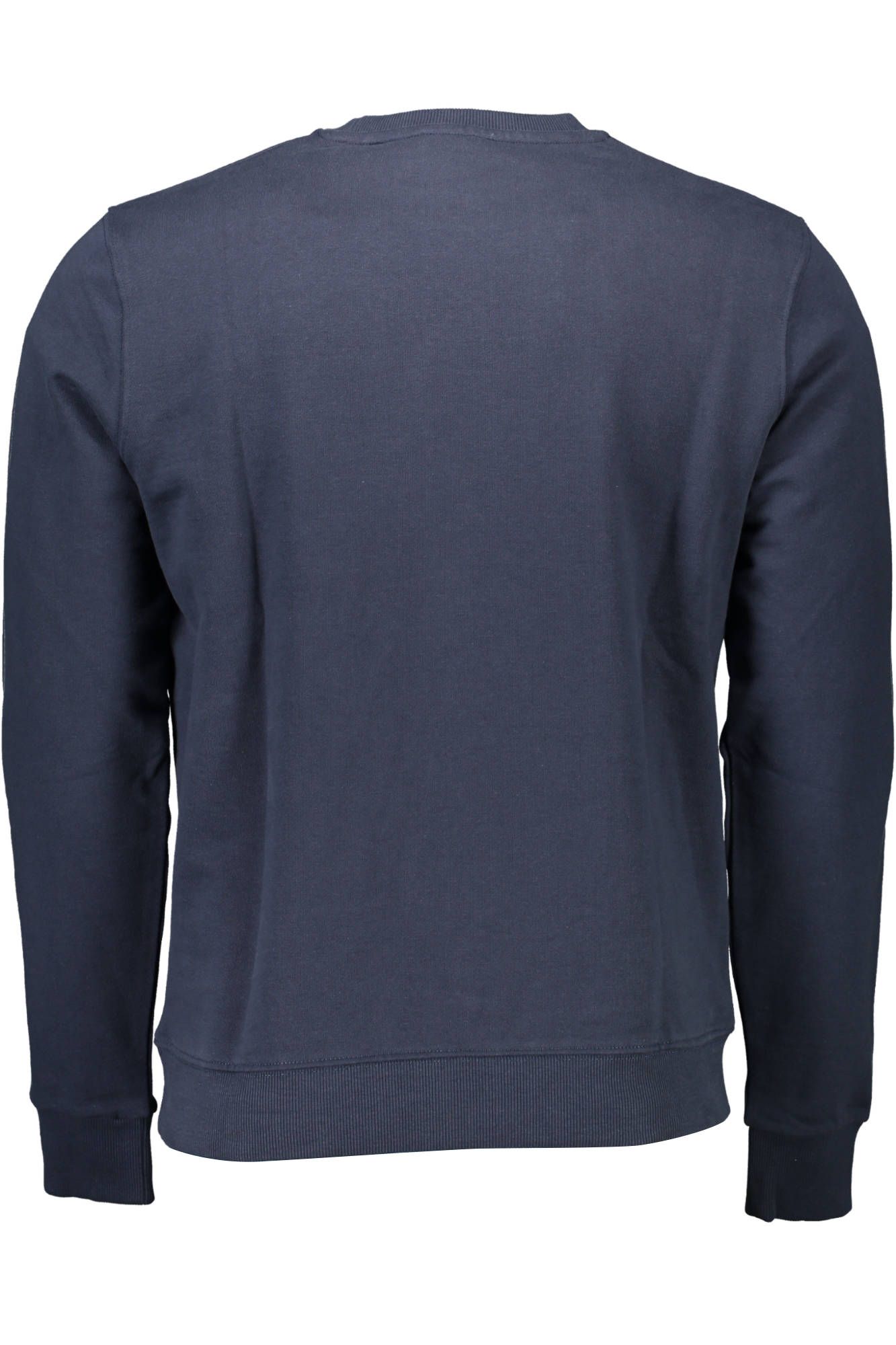 Chic Blue Cotton Sweatshirt with Logo Detail