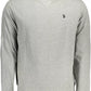 Classic Gray Cotton Crew Neck Sweater