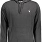 Classic Black Cotton Hooded Sweatshirt with Logo