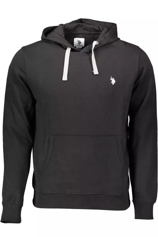 Classic Hooded Cotton Sweatshirt in Black