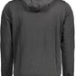 Classic Black Cotton Hooded Sweatshirt with Logo