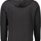 Sleek Black Hooded Sweatshirt with Logo