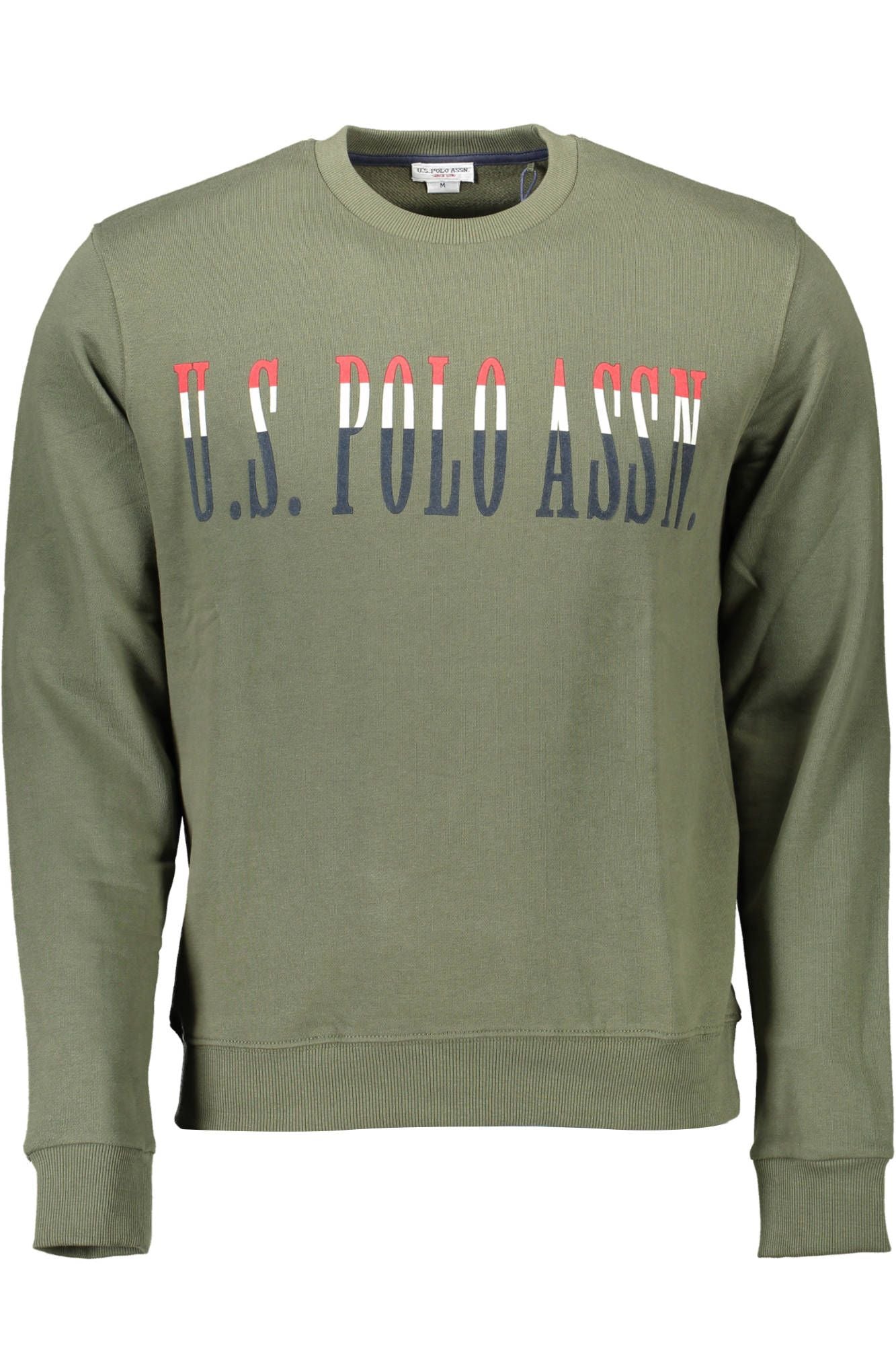 Chic Green Crewneck Cotton Sweatshirt