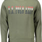 Chic Green Cotton Crew Neck Sweater