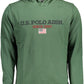 Chic Green Hooded Sweatshirt with Logo