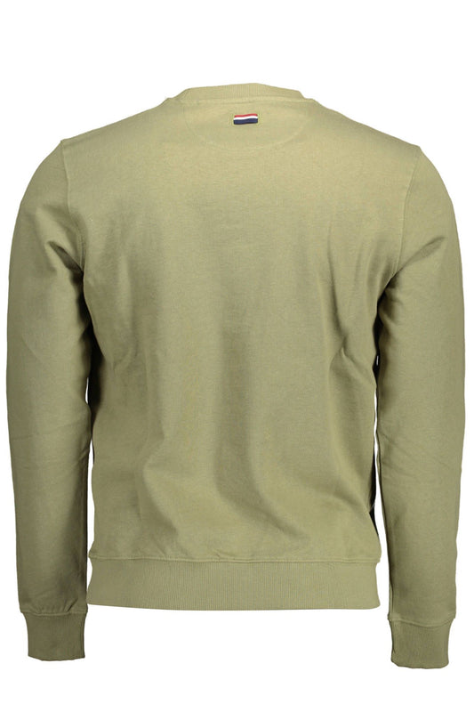 Classic Green Sweater with Embroidered Logo