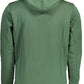 Chic Green Hooded Sweatshirt with Logo