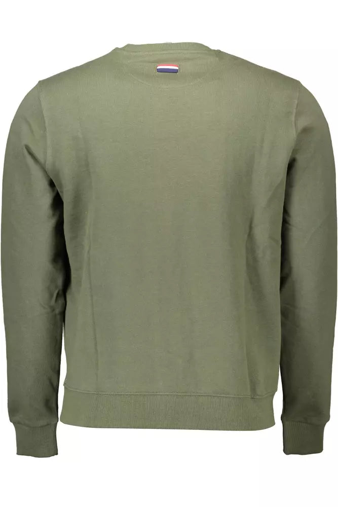 Classic Green Embroidered Cotton Sweatshirt