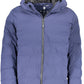 Chic Blue Hooded Jacket