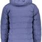 Chic Blue Hooded Jacket