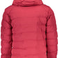 Chic Pink Hooded Jacket with Contrasting Details