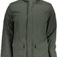 Versatile Green Hooded Jacket with Logo Detail