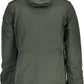 Versatile Green Hooded Jacket with Logo Detail