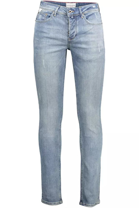 Chic Light Blue Slim Fit Jeans